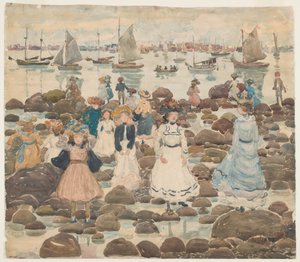Bassa marea, Beachmont, c.1902 da Maurice Brazil Prendergast